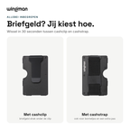 Wingman Wallet met cashclip en met cashstrap