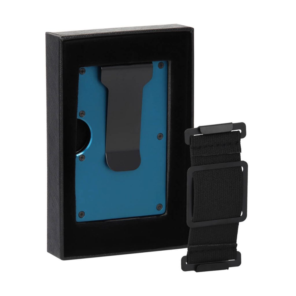 Blue Wingman Wallet in box