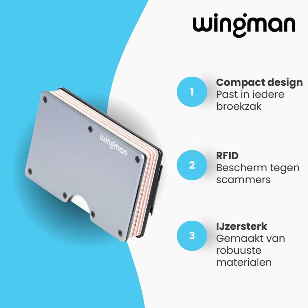 Grey Wingman Wallet compact design