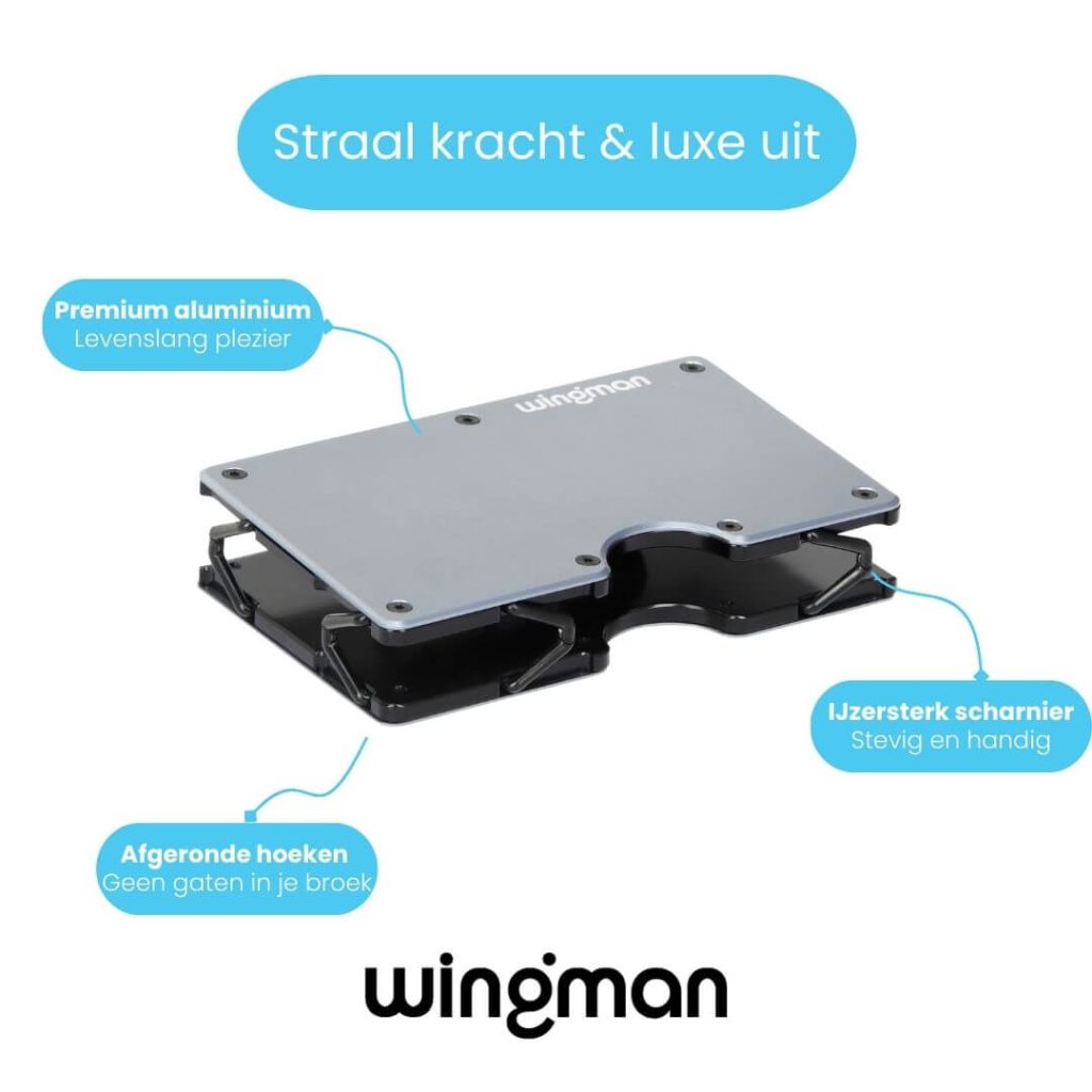 Grey Wingman Wallet hinged wallet