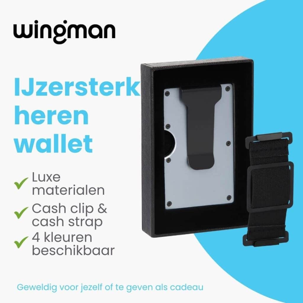 Grey Wingman Wallet luxury box