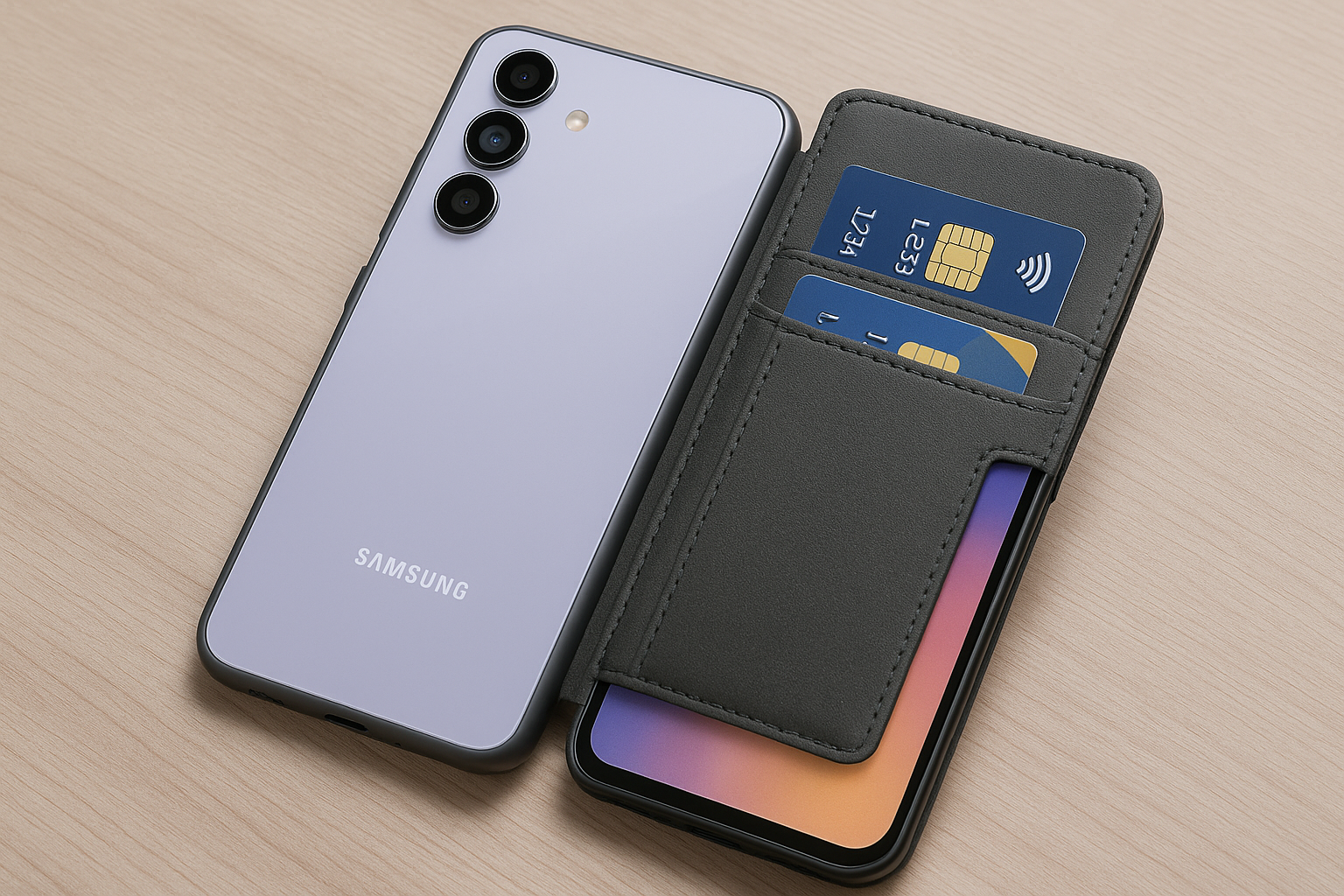 Samsung A54 hoesje met pasjeshouder