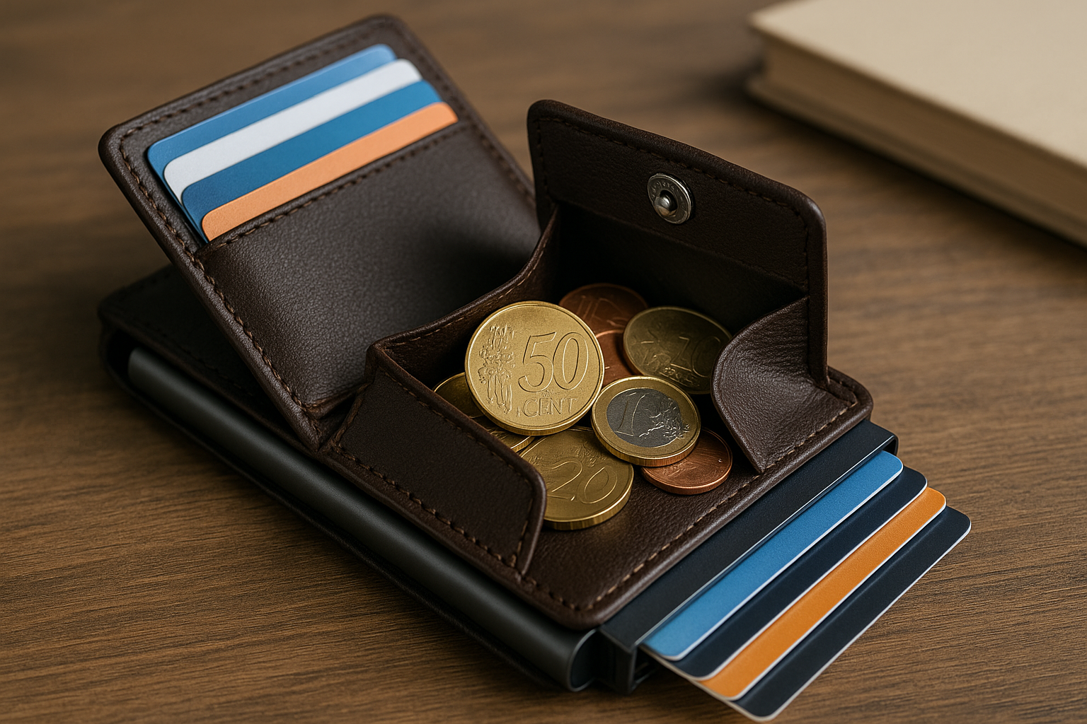 Pasjeshouder met muntvak