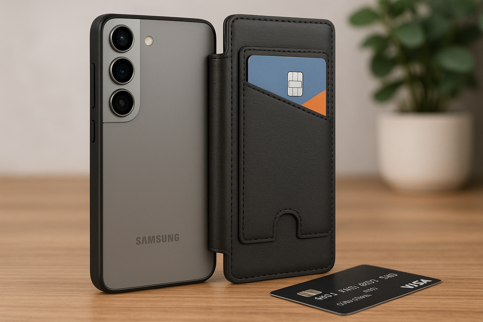 Samsung S24 hoesje met pasjeshouder