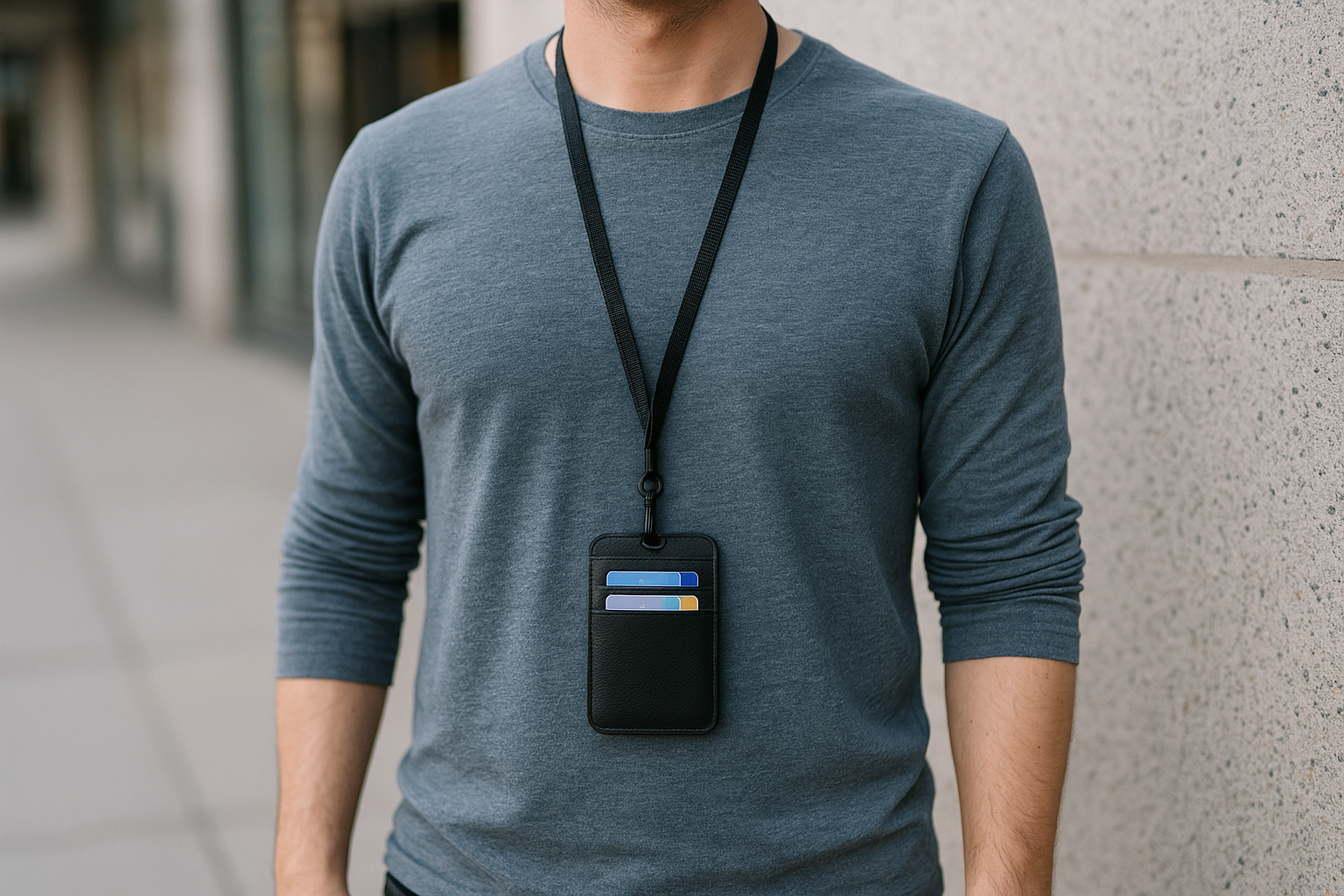 Pasjeshouder om je nek