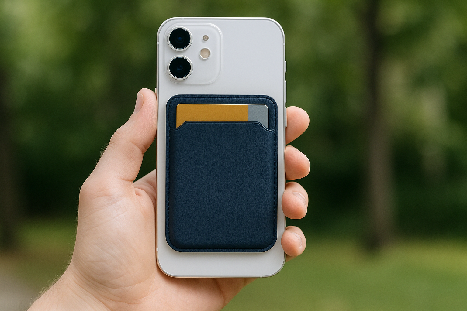 Pasjeshouder voor op telefoon