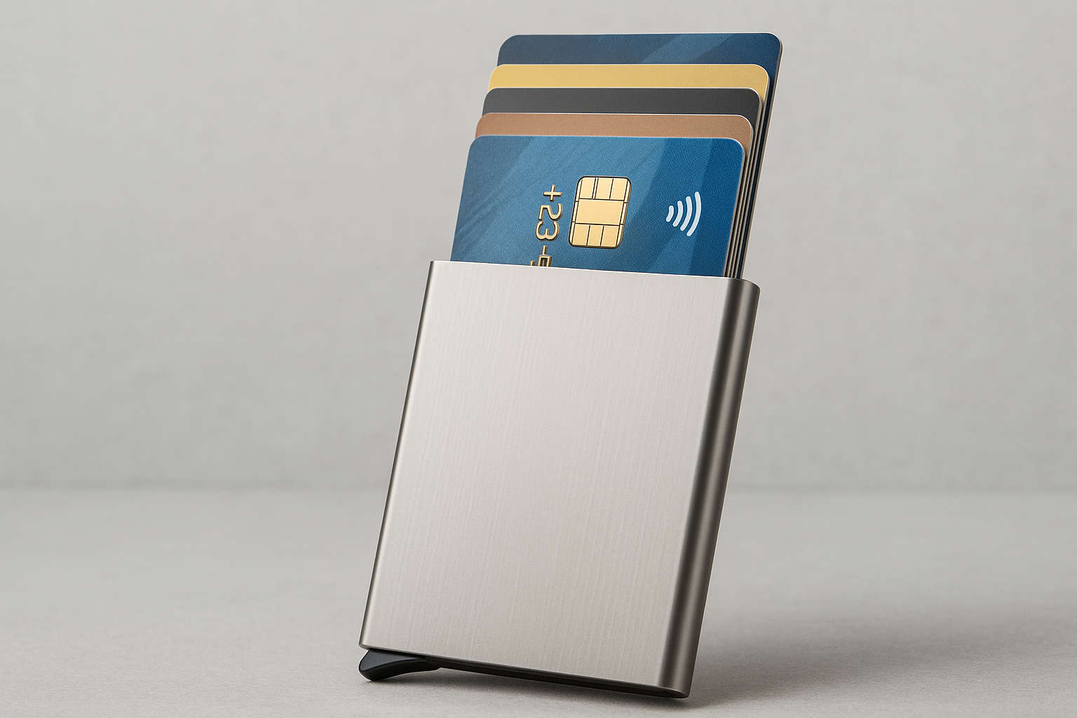 Metalen pasjeshouder